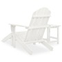 Silla con otomana y mesa jardín Adirondack macizo abeto blanco