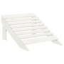 Silla con otomana y mesa jardín Adirondack macizo abeto blanco