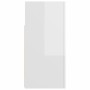 Aparador con luces LED blanco brillante 80x35x75 cm