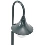 Farola de jardín aluminio verde oscuro E27 120 cm