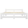 Estructura de cama sin colchón madera de pino blanco 120x200 cm