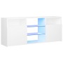 Mueble para TV con luces LED blanco 120x30x50 cm