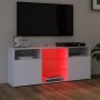 Mueble para TV con luces LED blanco 120x30x50 cm