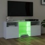 Mueble para TV con luces LED blanco 120x30x50 cm