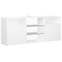 Mueble para TV con luces LED blanco 120x30x50 cm