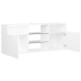 Mueble para TV con luces LED blanco 120x30x50 cm