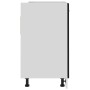 Armario inferior fregadero contrachapada negro 80x46x81,5cm
