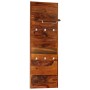 Perchero de madera maciza de sheesham 118x40 cm