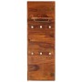 Perchero de madera maciza de sheesham 118x40 cm
