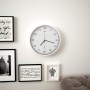 Reloj de pared radiocontrol movimiento de cuarzo 31 cm blanco