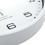 Reloj de pared radiocontrol movimiento de cuarzo 31 cm blanco