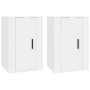 Muebles para TV de pared 2 uds blanco 40x34,5x60 cm