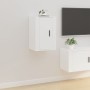 Muebles para TV de pared 2 uds blanco 40x34,5x60 cm