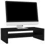 Soporte para pantalla madera contrachapada negro 42x24x13 cm
