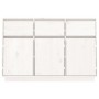 Aparador de madera maciza de pino blanco 110x34x75 cm
