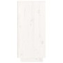 Aparador de madera maciza de pino blanco 110x34x75 cm