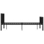 Estructura de cama sin colchón metal negro 120x200 cm