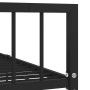 Estructura de cama sin colchón metal negro 120x200 cm