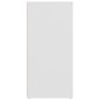 Aparador de madera contrachapada blanco 80x36x75 cm