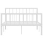 Estructura de cama sin colchón metal blanco 120x200 cm