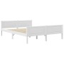 Estructura de cama sin colchón madera de pino blanco 160x200 cm
