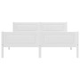 Estructura de cama sin colchón madera de pino blanco 160x200 cm