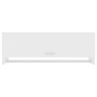 Armario de madera contrachapada blanco 100x32,5x35 cm