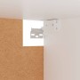 Armario de madera contrachapada blanco 100x32,5x35 cm