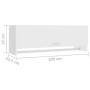 Armario de madera contrachapada blanco 100x32,5x35 cm