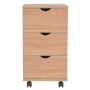 Cajonera de madera 33x45x60 cm color roble