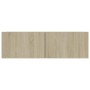Mueble para TV madera contrachapada color roble 100x30x30 cm
