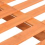 Marco cama palets sin colchón madera maciza marrón 160x200 cm