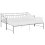 Estructura sofá cama extraíble sin colchón metal gris 90x200 cm