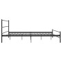 Estructura de cama sin colchón metal negro 180x200 cm