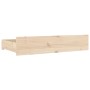 Cajones de cama 4 unidades madera maciza de pino