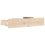 Cajones de cama 4 unidades madera maciza de pino