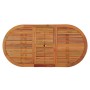 Mesa de jardín madera maciza de eucalipto 200x100x75 cm