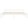 Estructura de cama sin colchón madera de pino blanco 160x200 cm