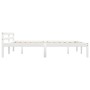 Estructura de cama sin colchón madera de pino blanco 160x200 cm