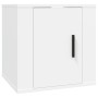 Muebles para TV de pared 2 uds blanco 40x34,5x40 cm