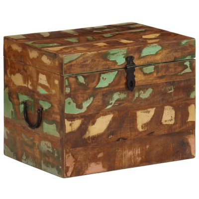 Caja de almacenamiento madera maciza reciclada