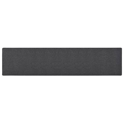 Alfombra de pasillo gris antracita 50x250 cm