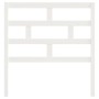Cabecero de cama madera maciza de pino blanco 96x4x100 cm