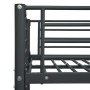 Litera de metal negro 90x200 cm