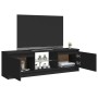 Mueble para TV con luces LED negro 120x30x35,5 cm