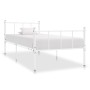 Estructura de cama sin colchón metal blanco 90x200 cm