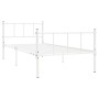 Estructura de cama sin colchón metal blanco 90x200 cm