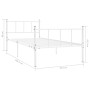 Estructura de cama sin colchón metal blanco 90x200 cm