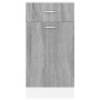 Armario bajo cocina madera ingeniería gris Sonoma 40x46x81,5 cm