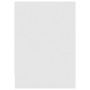 Mueble de TV madera contrachapada blanco brillo 146,5x35x50 cm